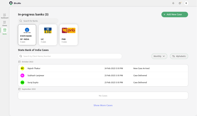 Example image for Bank wise Cases