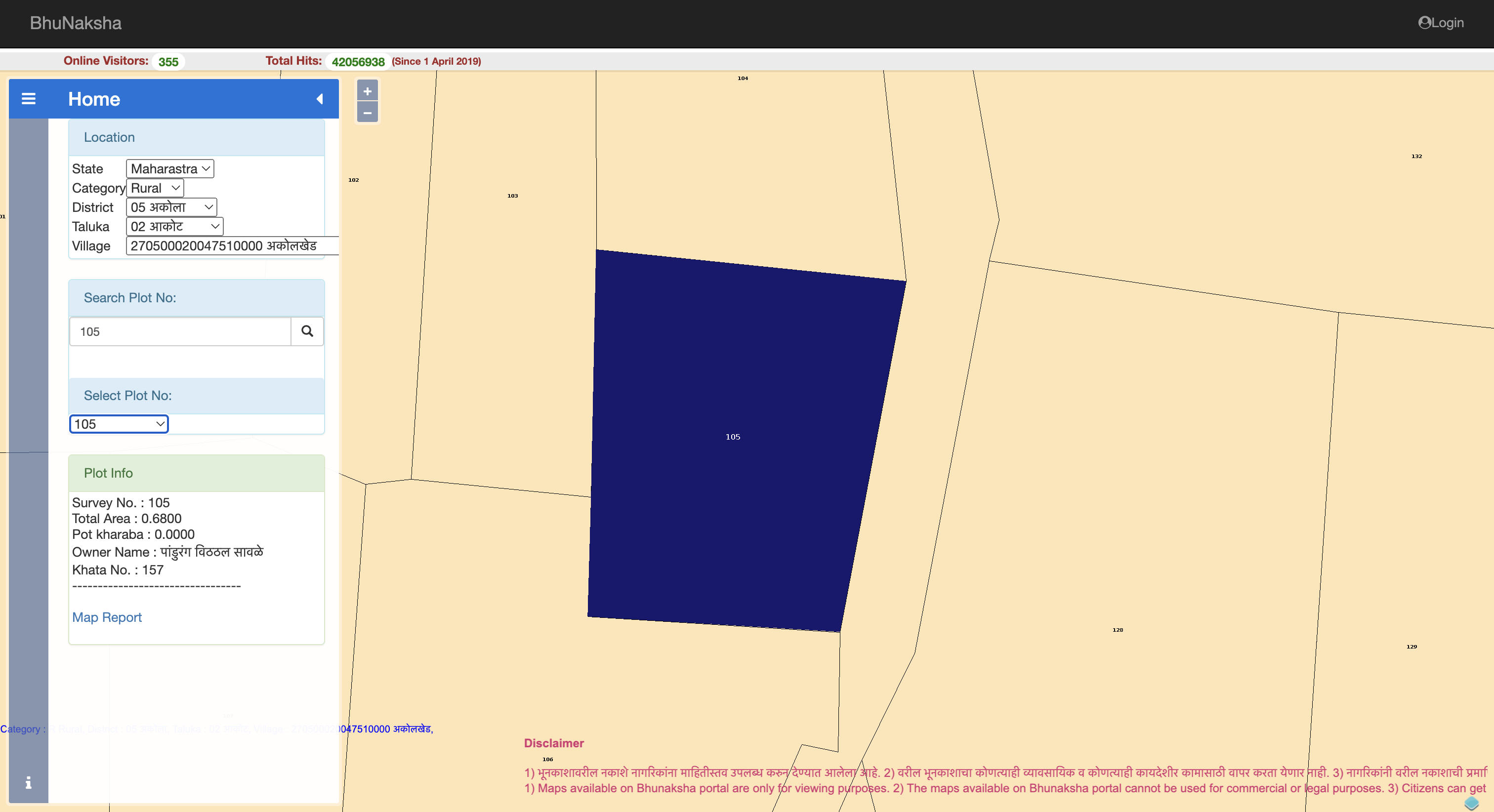 View Plot Info