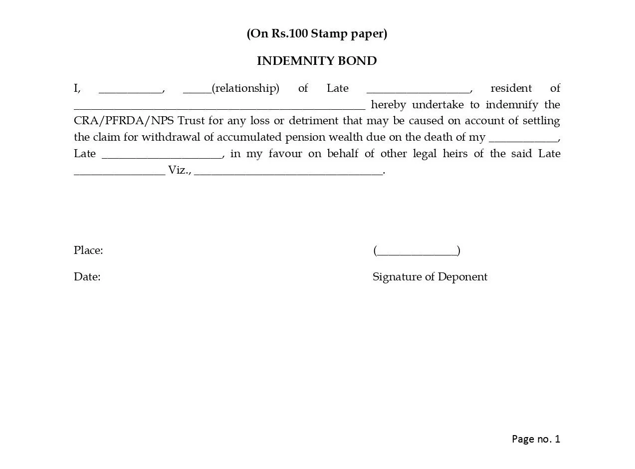 Indemnity bond: Know importance, characteristics, benefits and sample