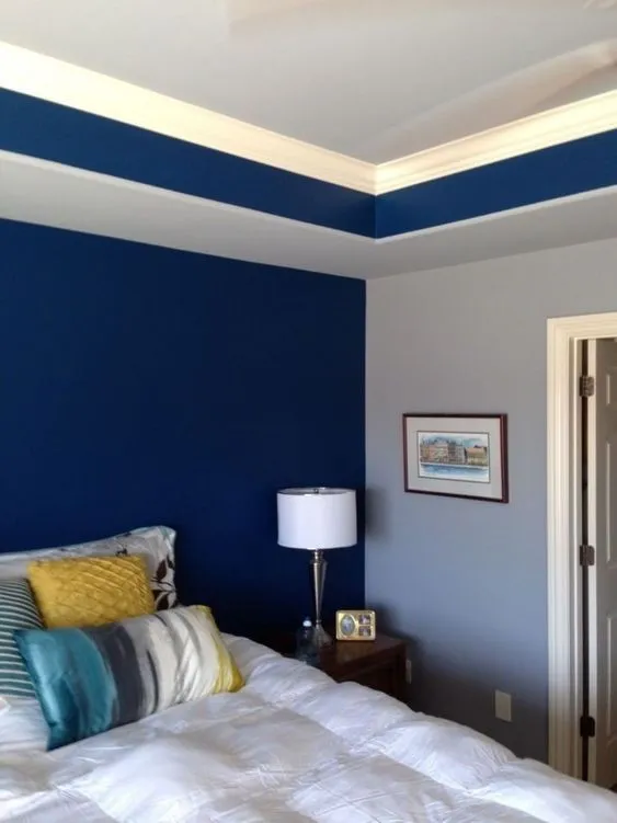 Two colour combination for bedroom walls