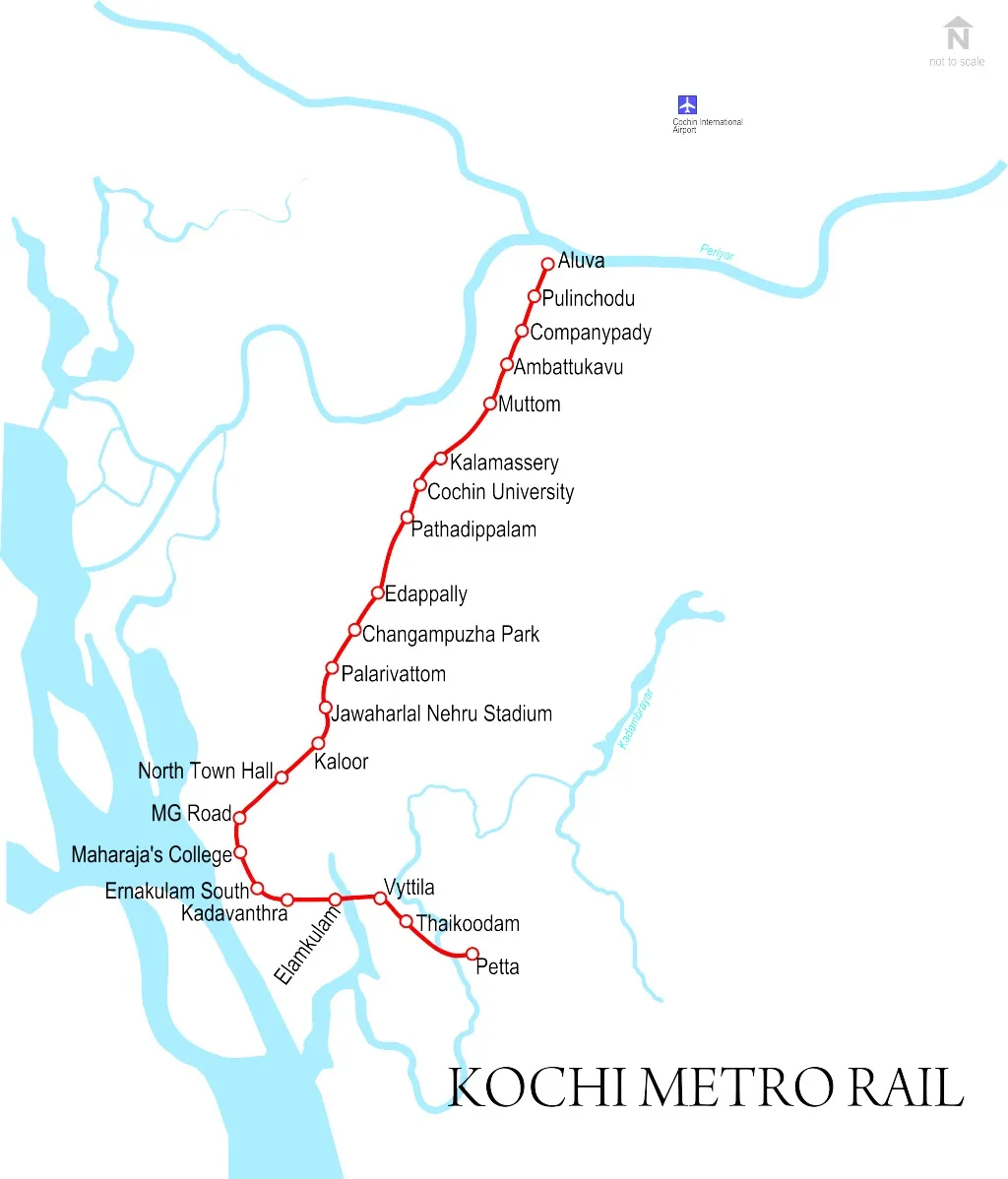 Kochi Metro Map