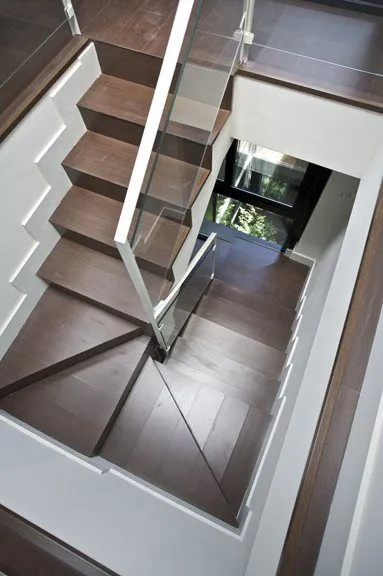 made of steel stairs railing for modern homes