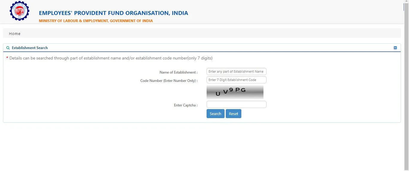 EPFO establishment search Know how to find details