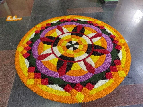 15 flower rangoli ideas to decorate your house this festive season