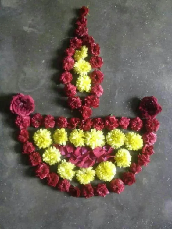 15 flower rangoli ideas to decorate your house this festive season