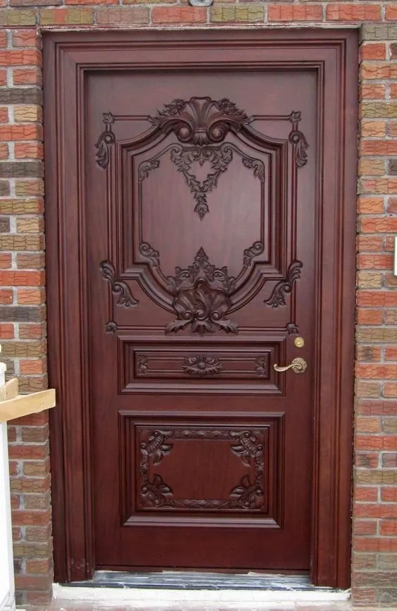 Teak main door design