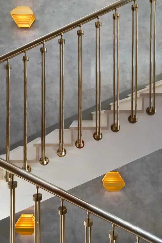 made of steel stairs railing for modern homes