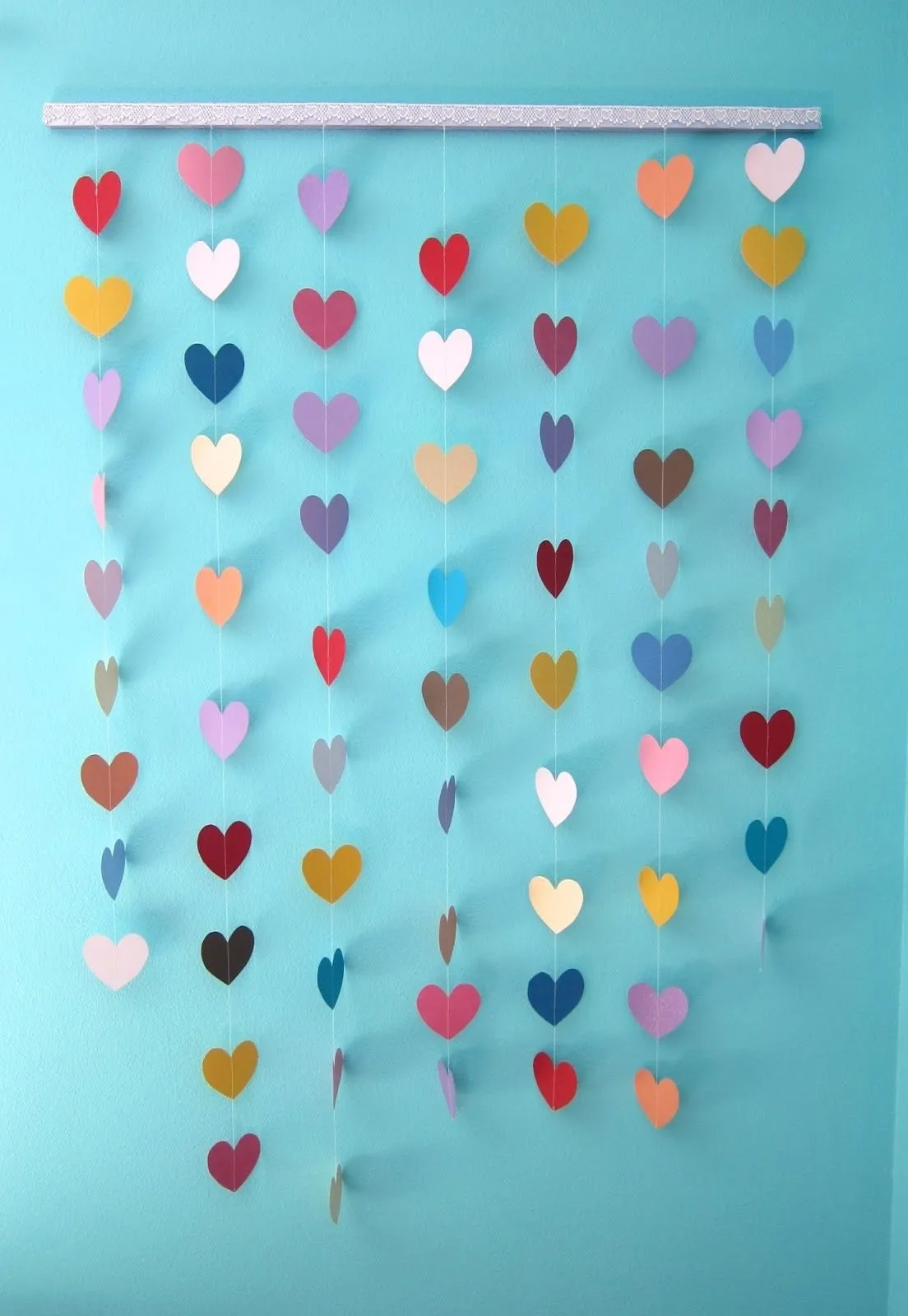 Paper Hearts Wall Hanging