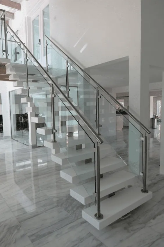 Glass staircase