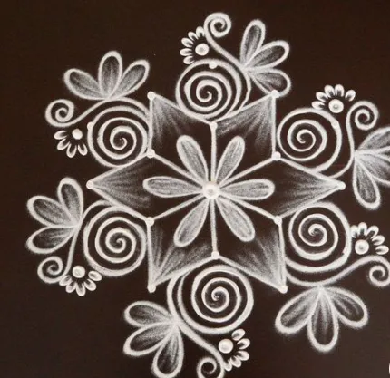 modern rangoli kolam designs with colours