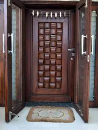 Teak wood door