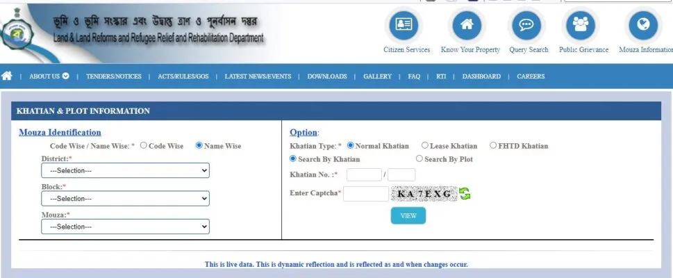 How to download Bhulekh document online in West Bengal