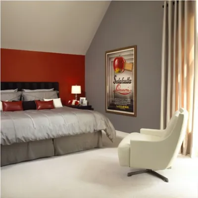 Two colour combination for bedroom walls