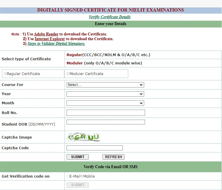 how to download ccc certificate