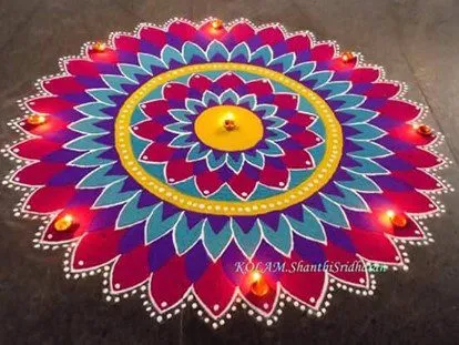 Lovely rangoli kolam designs for a festive vibe