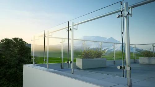 Balcony glass design