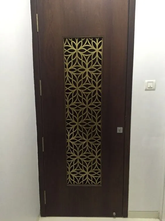 Laser-cut grill door design