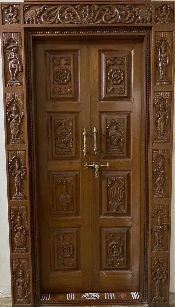 Teak wood main door