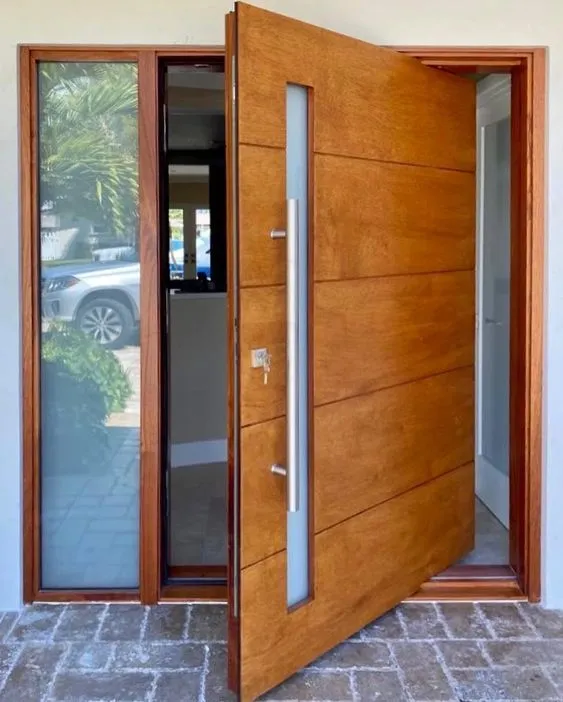 10 eye-catching wooden main door designs for home 09